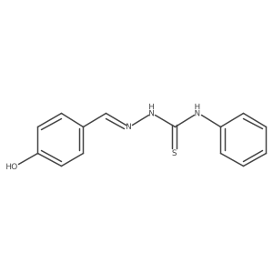 4-Hydroxybenzaldehyde N-phenylthiosemicarbazone Structure