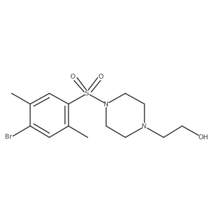 2-{4-[(4-Bromo-2,5-dimethylphenyl)sulfonyl]-1-piperazinyl}ethanol Structure