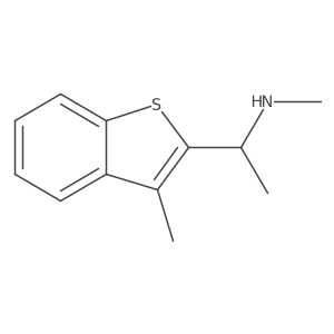 (R)-methyl-[1-(3-methyl-benzo[b]thiophen-2-yl)-ethyl]-amine Structure