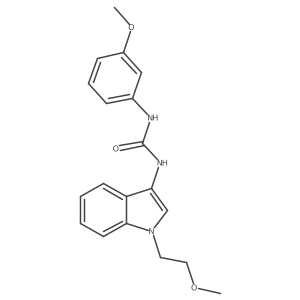 1-(1-(2-methoxyethyl)-1H-indol-3-yl)-3-(3-methoxyphenyl)urea结构式