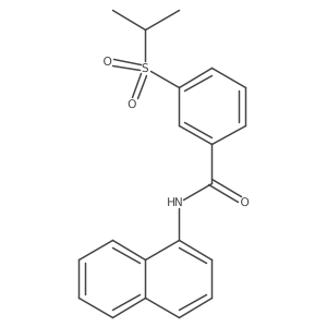 3-(isopropylsulfonyl)-N-(naphthalen-1-yl)benzamide结构式