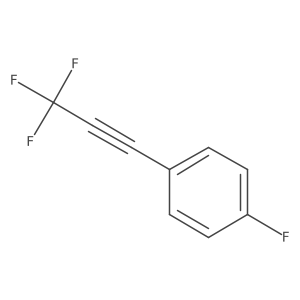 1-Fluoro-4-(trifluoroprop-1-YN-1-YL)benzene结构式