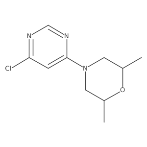 4-(6-Chloropyrimidin-4-yl)-2,6-dimethylmorpholine结构式
