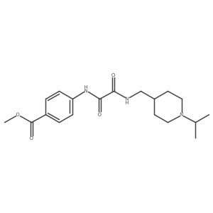 Methyl 4-(2-(((1-isopropylpiperidin-4-yl)methyl)amino)-2-oxoacetamido)benzoate Structure