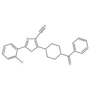 5-(4-Benzoylpiperazin-1-yl)-2-(2-chlorophenyl)oxazole-4-carbonitrile Structure