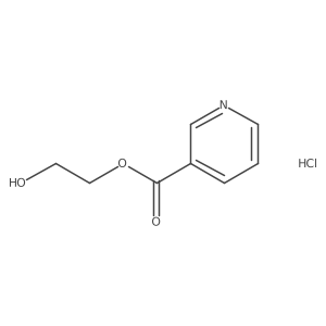 3-Pyridinecarboxylic acid (2-hydroxy)ethyl ester hydrochloride Structure