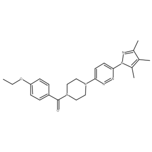 3-[4-(4-ethoxybenzoyl)piperazin-1-yl]-6-(3,4,5-trimethyl-1H-pyrazol-1-yl)pyridazine Structure