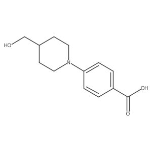 4-[4-(Hydroxymethyl)piperidin-1-yl]benzoic acid Structure