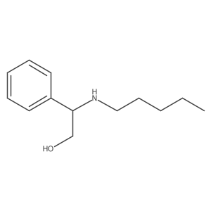2-(Pentylamino)-2-phenylethan-1-ol结构式