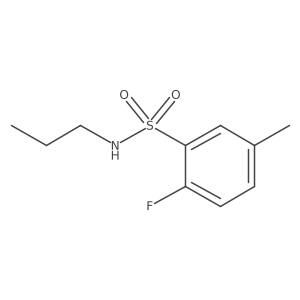 2-fluoro-5-methyl-N-propylbenzene-1-sulfonamide Structure