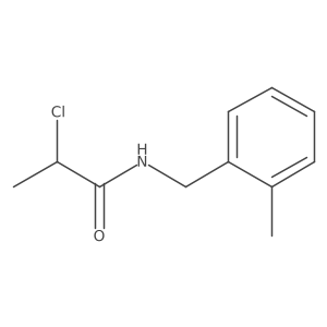 2-chloro-N-[(2-methylphenyl)methyl]propanamide Structure