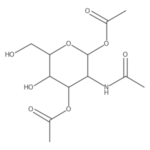 2-Acetamido-1,3-DI-O-acetyl-2-deoxy-D-glucopyranose Structure