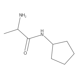 2-Amino-N-cyclopentylpropanamide Structure