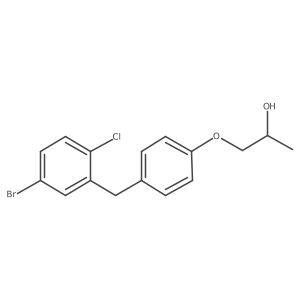 1-(4-(5-Bromo-2-chlorobenzyl)phenoxy)propan-2-ol Structure