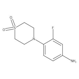4-(4-Amino-2-fluorophenyl)thiomorpholine 1,1-dioxide Structure