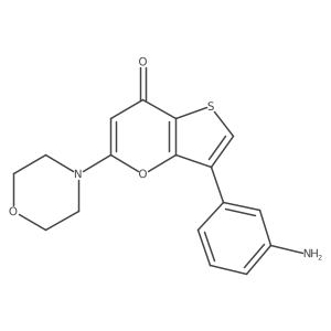 3-(3-Aminophenyl)-5-morpholino-7H-thieno[3,2-b]pyran-7-one Structure