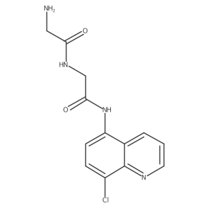 Glycyl-N-(8-chloro-5-quinolinyl)glycinamide结构式
