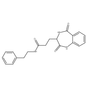3-(2,5-dioxo-2,3,4,5-tetrahydro-1H-benzo[e][1,4]diazepin-3-yl)-N-phenethylpropanamide Structure