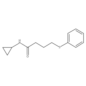 n-Cyclopropyl-4-(phenylthio)butanamide Structure