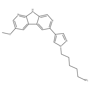 4-(3-Methoxy-9H-pyrrolo[2,3-b:5,4-ba(2)]dipyridin-6-yl)-1H-pyrazole-1-pentanamine Structure