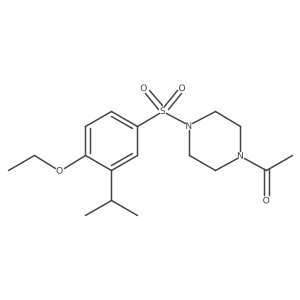 1-Acetyl-4-[(4-ethoxy-3-isopropylphenyl)sulfonyl]piperazine结构式