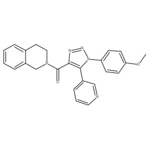 (3,4-dihydroisoquinolin-2(1H)-yl)(1-(4-methoxyphenyl)-5-(pyridin-3-yl)-1H-1,2,3-triazol-4-yl)methanone Structure