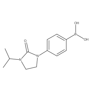 4-(3-Isopropyl-2-oxoimidazolidin-1-yl)phenylboronic acid结构式