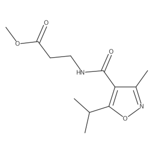 Methyl 3-(5-isopropyl-3-methylisoxazole-4-carboxamido)propanoate Structure