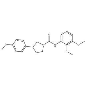 N-(2,3-dimethoxyphenyl)-3-(4-methoxyphenyl)pyrrolidine-1-carboxamide结构式