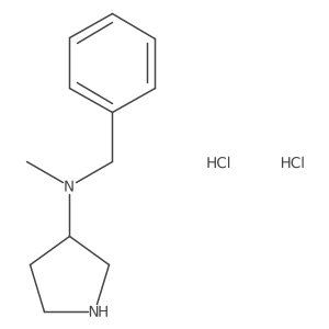 N-benzyl-N-methylpyrrolidin-3-amine dihydrochloride结构式