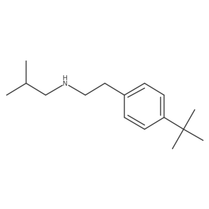 4-(1,1-Dimethylethyl)-N-(2-methylpropyl)benzeneethanamine结构式