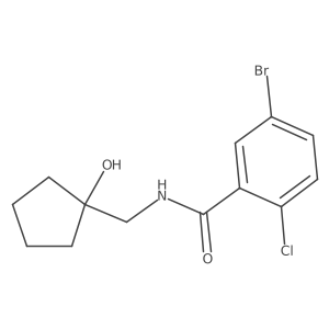 5-bromo-2-chloro-N-((1-hydroxycyclopentyl)methyl)benzamide Structure