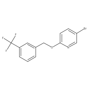 5-Bromo-2-(3-(trifluoromethyl)benzyloxy)pyridine Structure