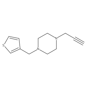 1-Prop-2-ynyl-4-(thiophen-3-ylmethyl)piperazine Structure