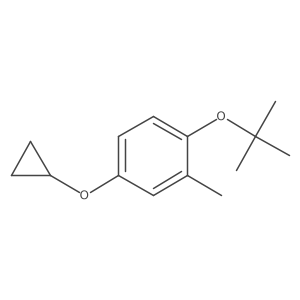 1-Tert-butoxy-4-cyclopropoxy-2-methylbenzene结构式