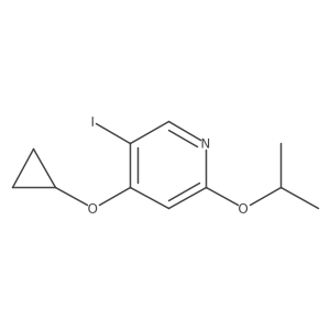 4-Cyclopropoxy-5-iodo-2-isopropoxypyridine Structure