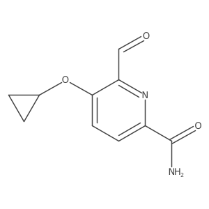5-Cyclopropoxy-6-formylpicolinamide结构式