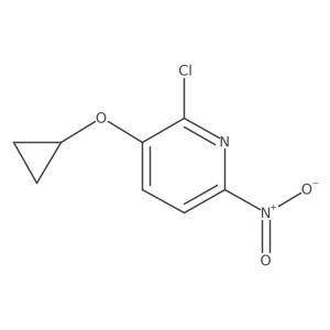 2-Chloro-3-cyclopropoxy-6-nitropyridine结构式