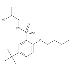 {[5-(Tert-butyl)-2-butoxyphenyl]sulfonyl}(2-hydroxypropyl)amine结构式