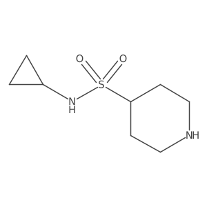 N-Cyclopropyl-4-piperidinesulfonamide结构式