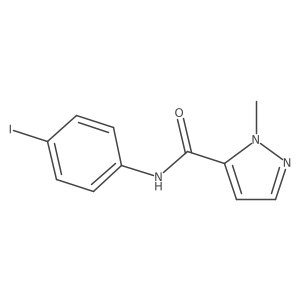 N-(4-iodophenyl)-1-methyl-1H-pyrazole-5-carboxamide结构式