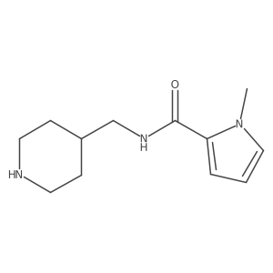 1H-Pyrrole-2-carboxamide, 1-methyl-N-(4-piperidinylmethyl)- Structure
