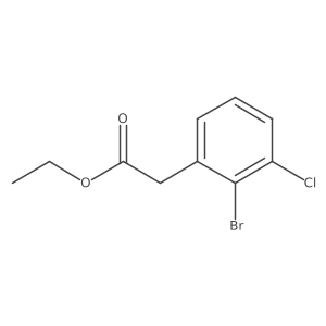 Ethyl 2-(2-bromo-3-chlorophenyl)acetate Structure