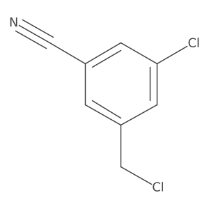 3-Chloro-5-(chloromethyl)benzonitrile结构式