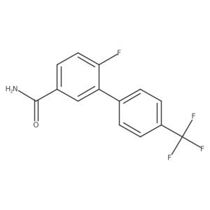 6-Fluoro-4'-(trifluoromethyl)-[1,1'-biphenyl]-3-carboxamide Structure