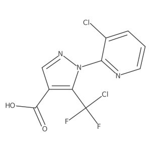 5-(chlorodifluoromethyl)-1-(3-chloropyridin-2-yl)-1H-pyrazole-4-carboxylic acid Structure