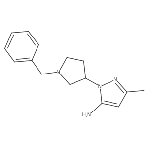1-(1-benzylpyrrolidin-3-yl)-3-methyl-1H-pyrazol-5-amine Structure