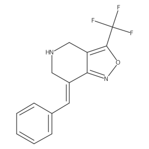 7-Benzylidene-3-(trifluoromethyl)-4,5,6,7-tetrahydroisoxazolo[4,3-c]pyridine结构式