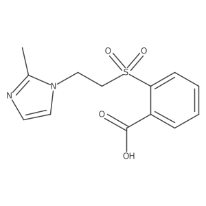 Benzoic acid, 2-[[2-(2-methyl-1H-imidazol-1-yl)ethyl]sulfonyl]-结构式