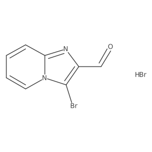 3-Bromoimidazo[1,2-a]pyridine-2-carbaldehyde hydrobromide Structure